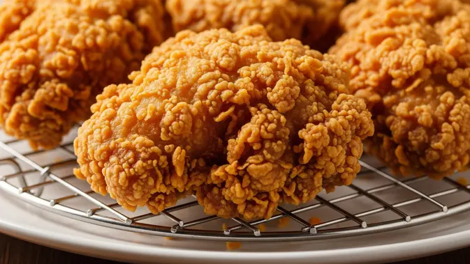 Ilustrasi Ayam Crispy Ilustrasi Ayam Crispy/AI Generated