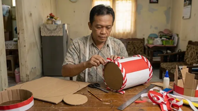 Membuat Topi Karnaval untuk Acara Kemerdekaan (AI Generated)