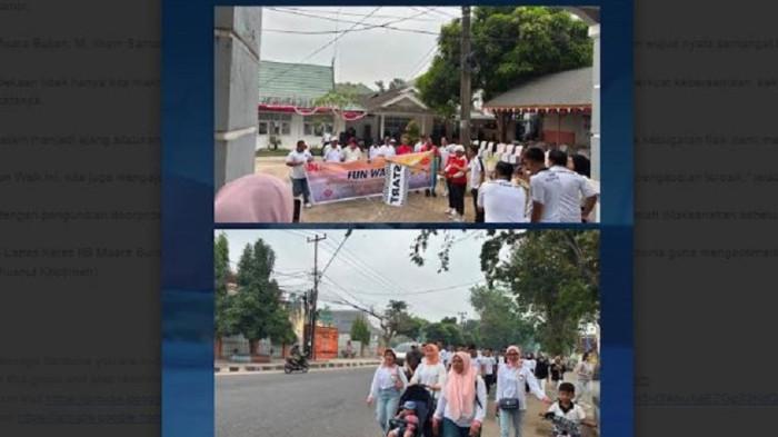 Lembaga Pemasyarakatan (Lapas) Kelas IIB Muara Bulian membaur bersama keluarga besar Pemasyarakatan se-Wilayah Jambi dalam kegiatan Fun Walk.