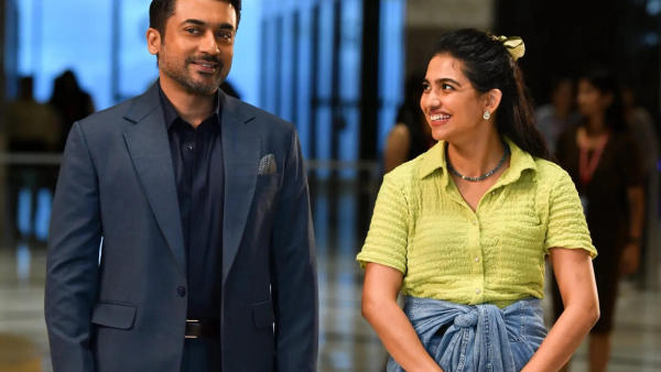 Mamitha Baiju with Suriya in Vishwanath and Sons