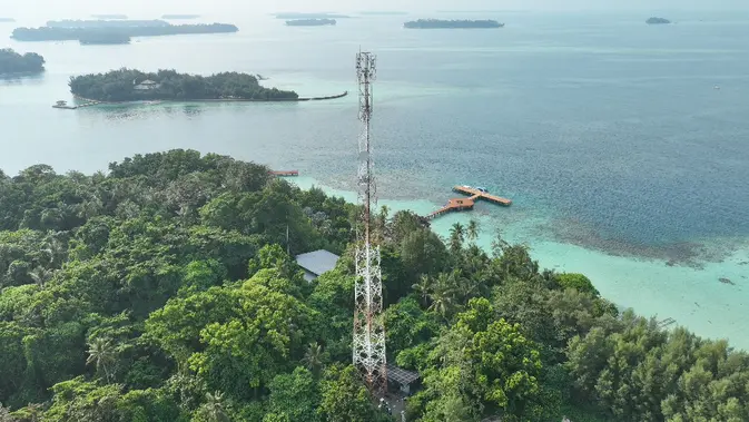 Jaringan BTS Telkomsel. Credit: Telkomsel