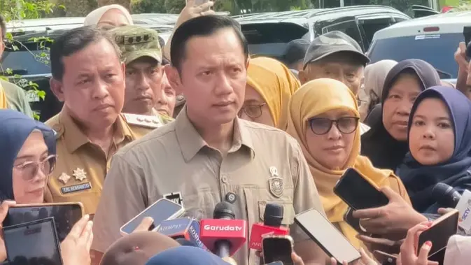 Menteri Koordinator (Menko) Bidang Infrastruktur dan Pembangunan Kewilayahan Agus Harimurti Yudhoyono (AHY)  di RSUD Bekasi, Selasa (28/4/2026). (Foto: Liputan6.com/Winda Nelfira).