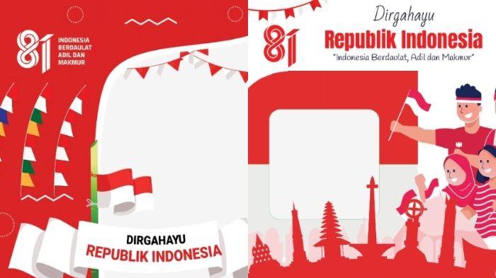 TWIBBON HUT RI - Tangkapan layar kumpulan Twibbon Hari Ulang Tahun (HUT) ke-81 Republik Indonesia (RI).