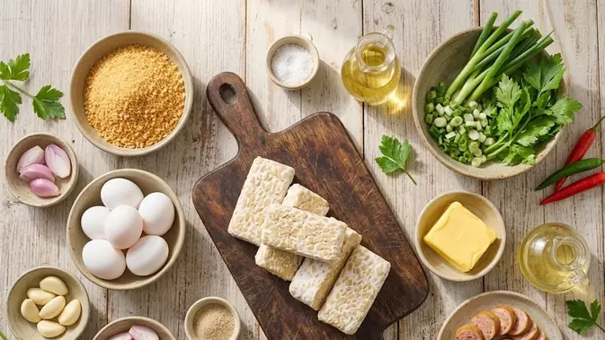 cara membuat kroket tempe yang renyah (AI generated)