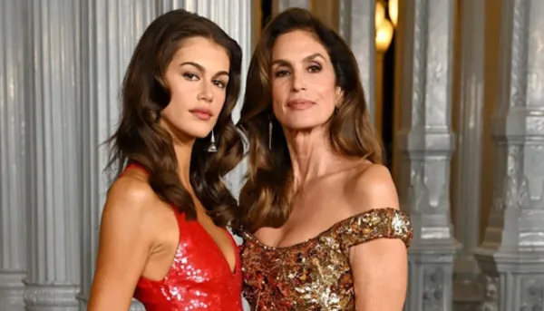 Kaia Gerber and her mother Cindy Crawford.