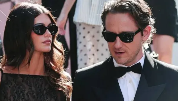 Kaia Gerber and her boyfriend Lewis Pullman.