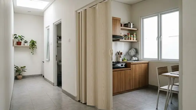 Model Pintu Lipat untuk Ruangan Sempit (AI Generated)