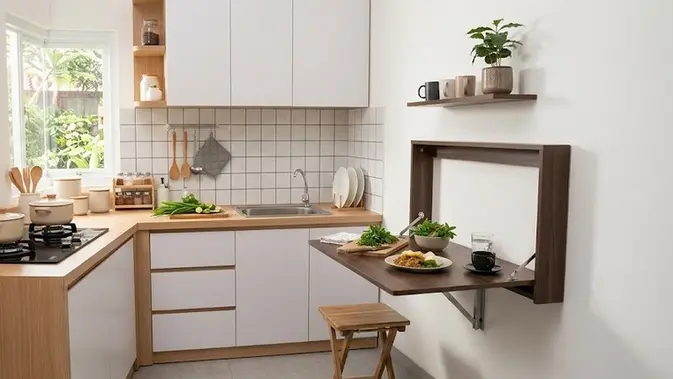 Desain Dapur Minimalis 2x2 untuk Rumah Kecil (AI Generated)