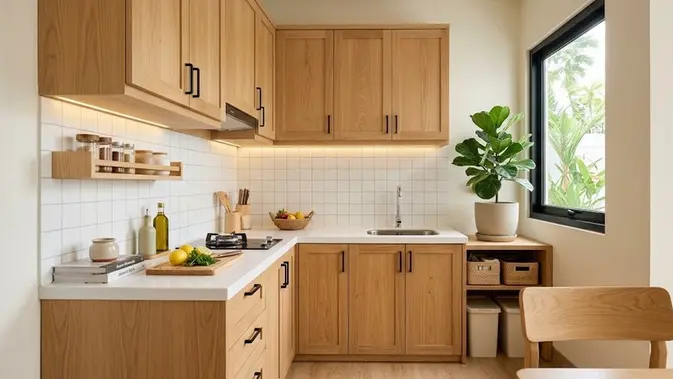 Desain Dapur Minimalis 2x2 untuk Rumah Kecil (AI Generated)