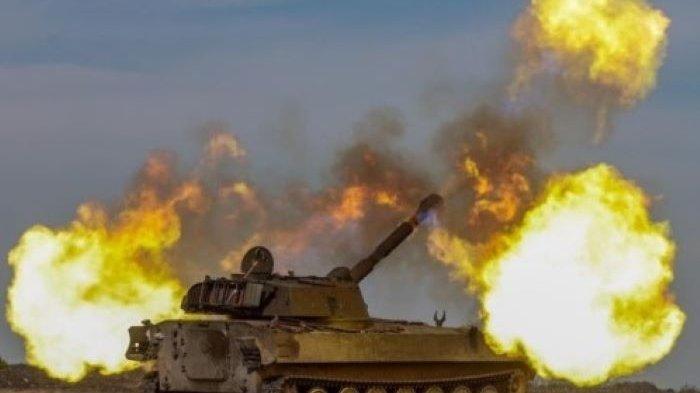 Ilustrasi pasukan Ukraina di Donetsk