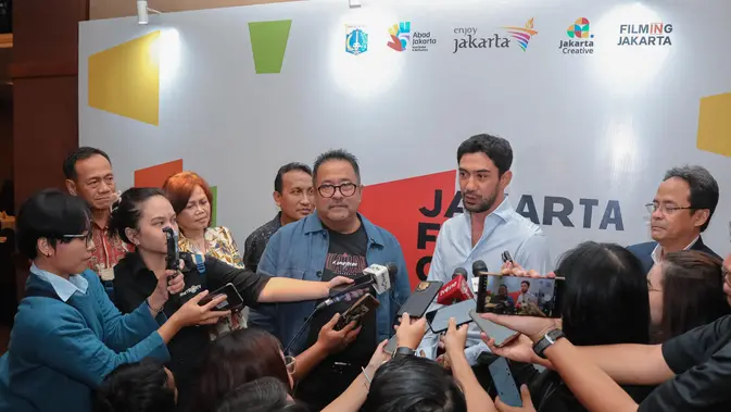Wakil Gubernur (Wagub) DKI Jakarta, Rano Karno usai resmi meluncurkan Jakarta Film Commission (JFC) di XXI Djakarta Theater, Menteng, Jakarta Pusat. (Istimewa)