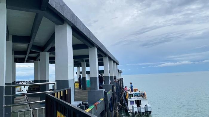 JADWAL SPEEDBOAT - Suasana Pelabuhan Sungai Nyamuk di Desa Pancang, Kecamatan Sebatik Utara, Kabupaten Nunukan, yang menjadi jalur utama penyeberangan masyarakat menuju Kota Tarakan. Pada Senin (17/8/2026), pelayaran rute Sebatik–Tarakan dilayani empat armada speedboat dengan keberangkatan terakhir pukul 14.00 Wita. (TribunKaltara.com/Fatimah Majid)