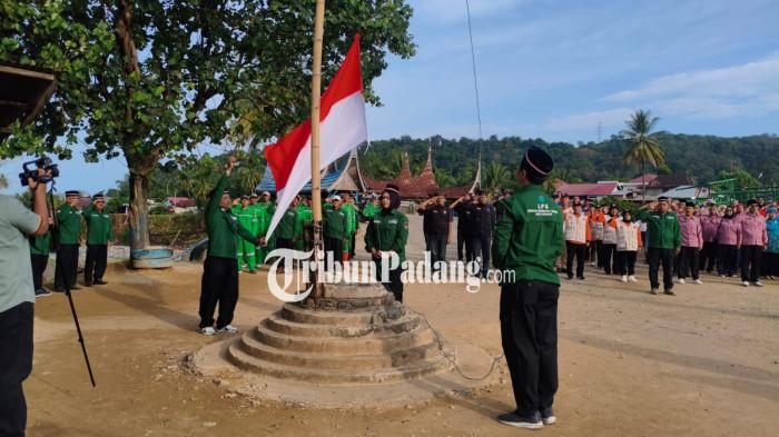 Upacara HUT ke-81 RI di lokasi bencana Gunung Nago 3 17/8/2026