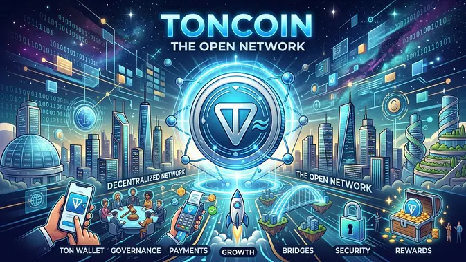 Ilustrasi Toncoin. (Gambar by AI)