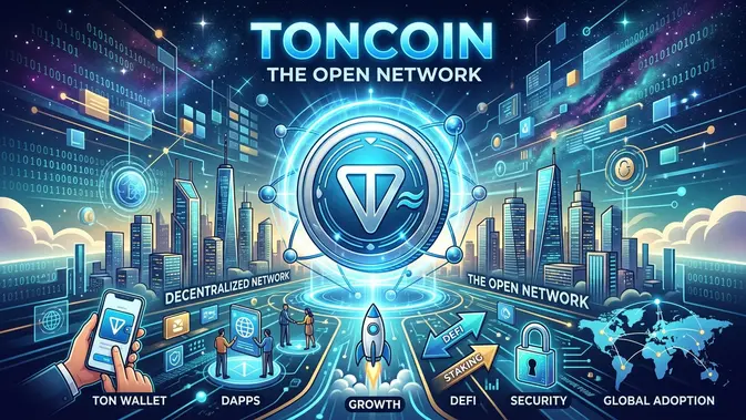 Ilustrasi Toncoin. (Gambar by AI)