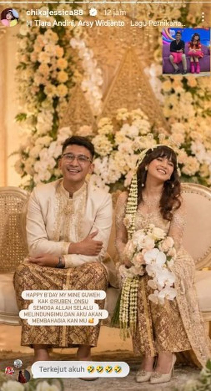 ARTIS MENIKAH - Unggahan Chika Jessica untuk Ruben Onsu.