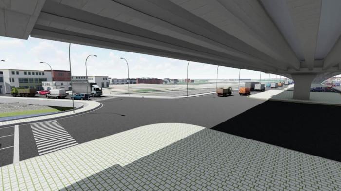 DESAIN FLYOVER GEDANGAN - Desain Jembatan Layang Gedangan yang telah disiapkan. Sekarang masih proses pembebasan lahan. Diharapkan proyek itu bisa berjalan tahun 2027 mendatang.