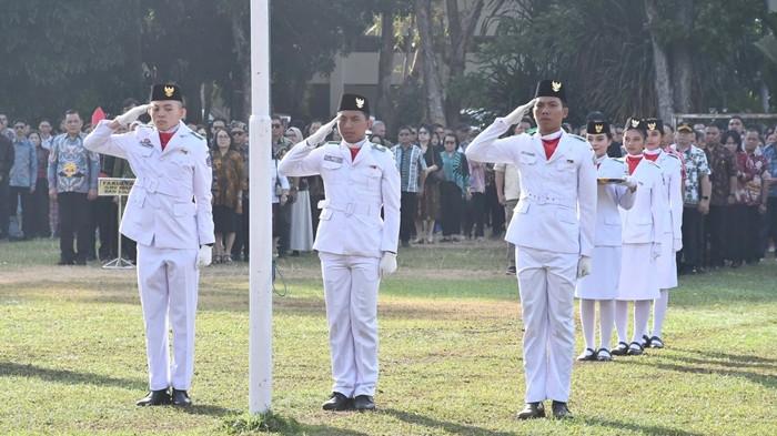Unsrat Manado gelar Upacara Peringatan Hari Ulang Tahun (HUT) 81 RI