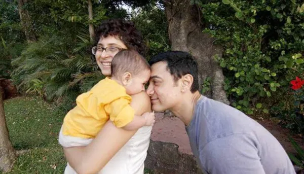 Aamir Khan and Kiran Rao with their son Azad Rao Khan.