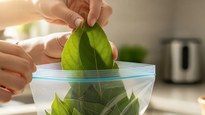 Cara Menyimpan Daun Salam dan Serai. (AI Generated)