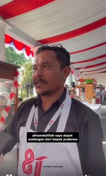 Pedagang Kue Pancong Terharu Diundang ke Istana di Hari Kemerdekaan