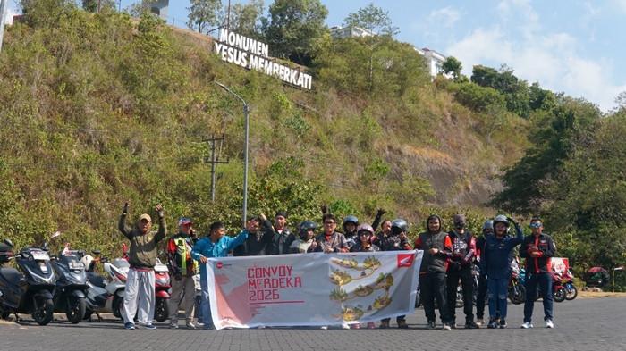 Komunitas Honda Sulawesi Utara gelar Konvoi Merdeka untuk peringati HUT ke-81 Kemerdekaan RI