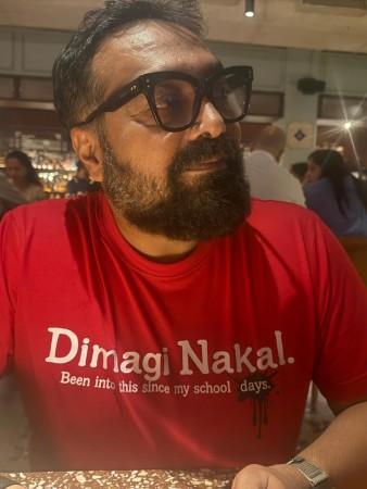 Anurag Kashyap enjoys dinner with Imtiaz Ali, his 'dimagi nakal' T-shirt steals the show