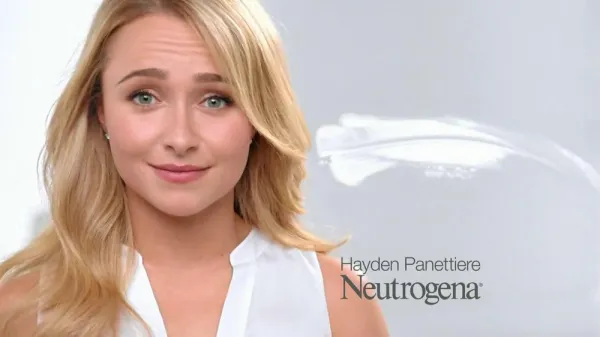 Hayden Panettiere in a Neutrogena ad.