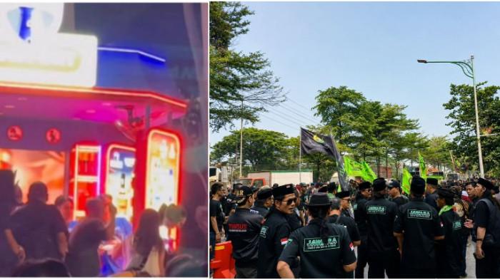 Forum Betawi Rempug (FBR) menggelar aksi unjuk rasa di depan kantor perwakilan PT Orang Tua (OT) Group, kawasan Outer Ring Road, Cengkareng, Jakarta Barat, Jumat (14/8/2026).