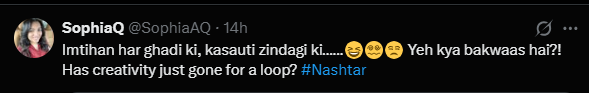 Internet reacts to Nashtar's teaser
