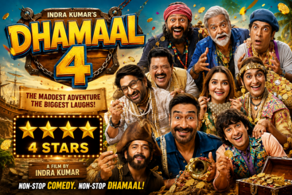 Dhamaal 4 Movie Review: Ajay Devgn Leads a Chaotic, Hilarious Treasure Hunt | 4 Stars