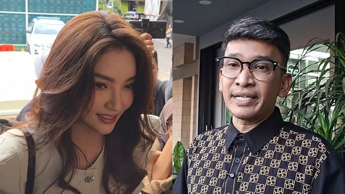 PROTES RUBEN ONSU - Kolase Sarwendah (kiri) Ruben Onsu (kanan). Ruben Onsu melalui kuasa hukumnya, Minola Sebayang, memprotes adanya syarat dari Sarwendah terkait izin kedua putri mereka menghadiri pesta ulang tahun Ruben.