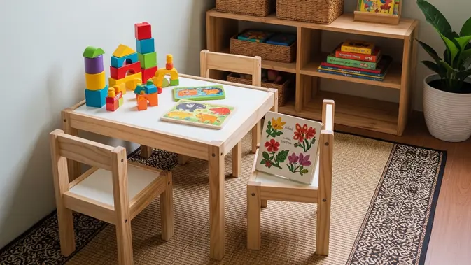 Desain Ruang Bermain Anak. (AI Generated)