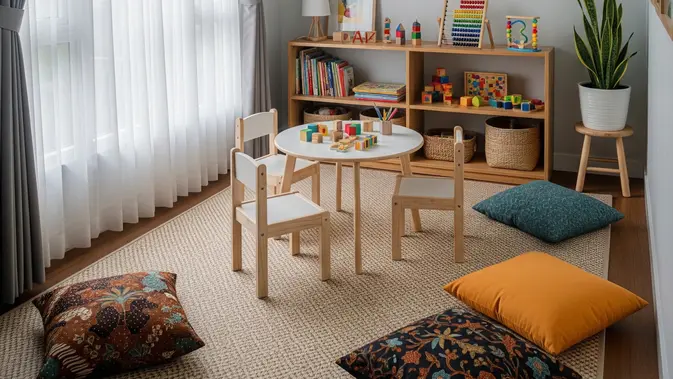 Desain Ruang Bermain Anak. (AI Generated)