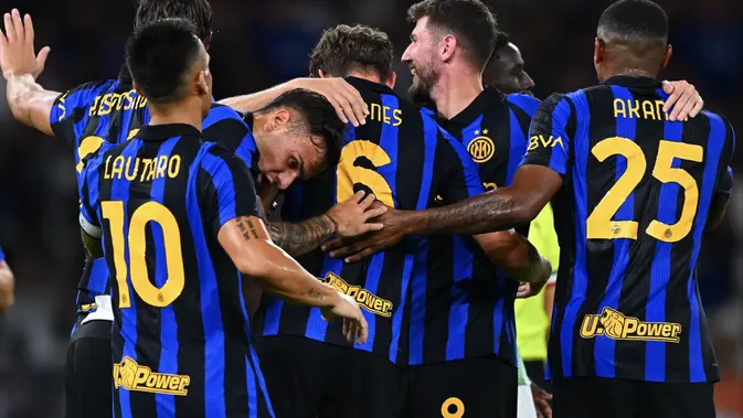 Para pemain Inter Milan merayakan gol John Stones ke gawang Real Betis pada laga pramusim (Dok. Inter Milan)