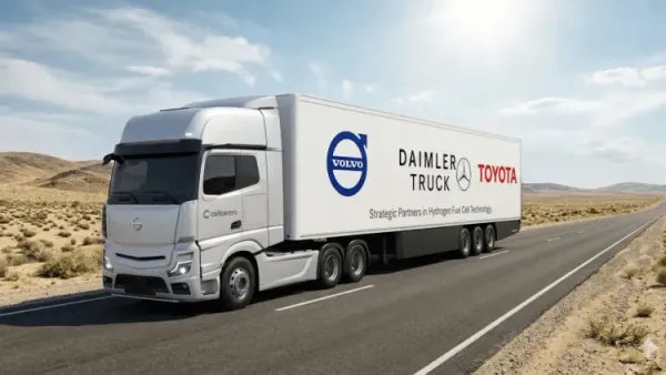 toyota daimler volvo tie up hydrogen trucks toyota daimler volvo tie up hydrogen trucks