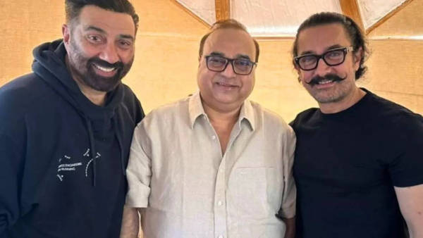 Sunny Deol, Rajkumar Santoshi and Aamir Khan