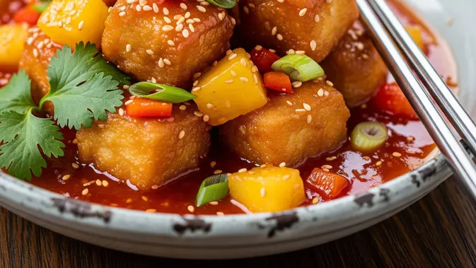 Tahu Crispy Asam Manis (AI Generated)