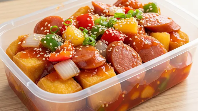 Tahu Sosis Asam Manis (Image by Gemini AI)