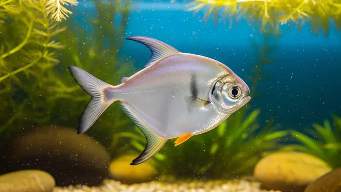 Ilustrasi Ikan Bawal/AI Generated
