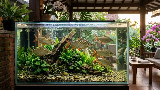 Ikan Tawes (Barbonymus gonionotus)/AI Generated