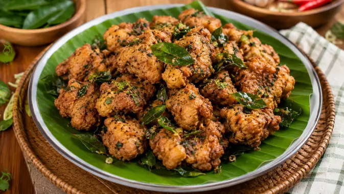 Penyajian Ayam Goreng Daun Jeruk Penyajian Ayam Goreng Daun Jeruk/Chat GPT