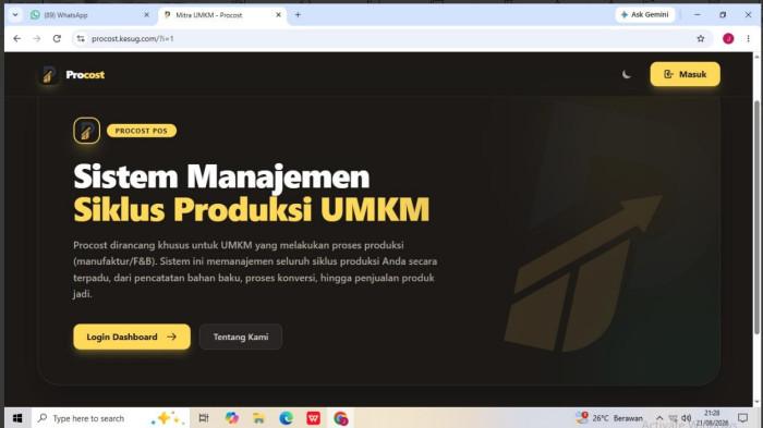 PELATIHAN - Anggota kelompok mitra mengikuti pelatihan pembukuan digital dan pemasaran melalui Shopee dan Tokopedia.