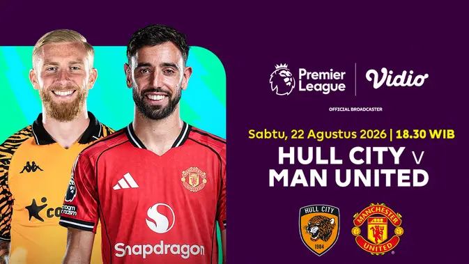 Hull City vs Manchester United Hull City vs Manchester United di Vidio. (doc. vidio)