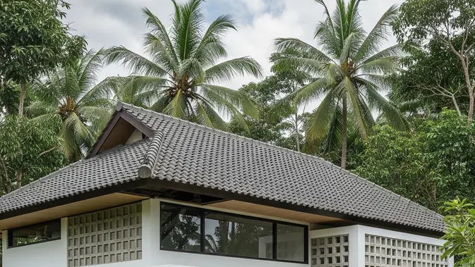 Desain Rumah Sederhana 3 Kamar di Kampung. (AI Generated)