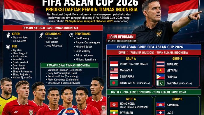 FIFA ASEAN CUP 2026 -- Daftar Pemain Naturalisasi dan Lokal Terbaru Diprediksi Masuk Timnas Indonesia di FIFA ASEAN Cup 2026.