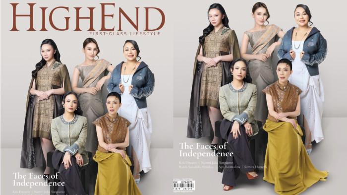 COVER MAJALAH - Penyanyi dangdut Ayu Ting Ting di cover majalah Highend Magazine Indonesia edisi Agustus 2026 bareng Diva Kris Dayanti, dicapture Jumat (14/8/2026). 