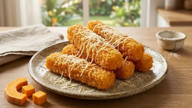 Resep Labu Kuning Crispy Keju (AI generated)
