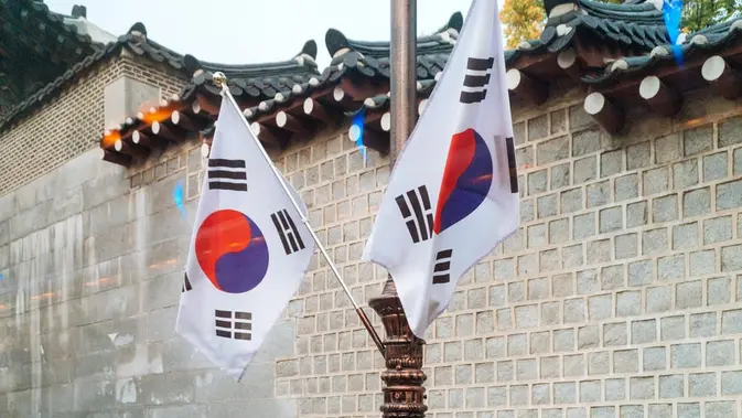 Ilustrasi bendera Korea Selatan (unsplash)