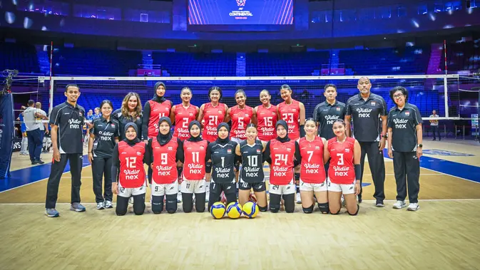 Timnas Indonesia beraksi di AVC Women's Volleyball Continental Championship 2026. (Dok Asian Volleyball)